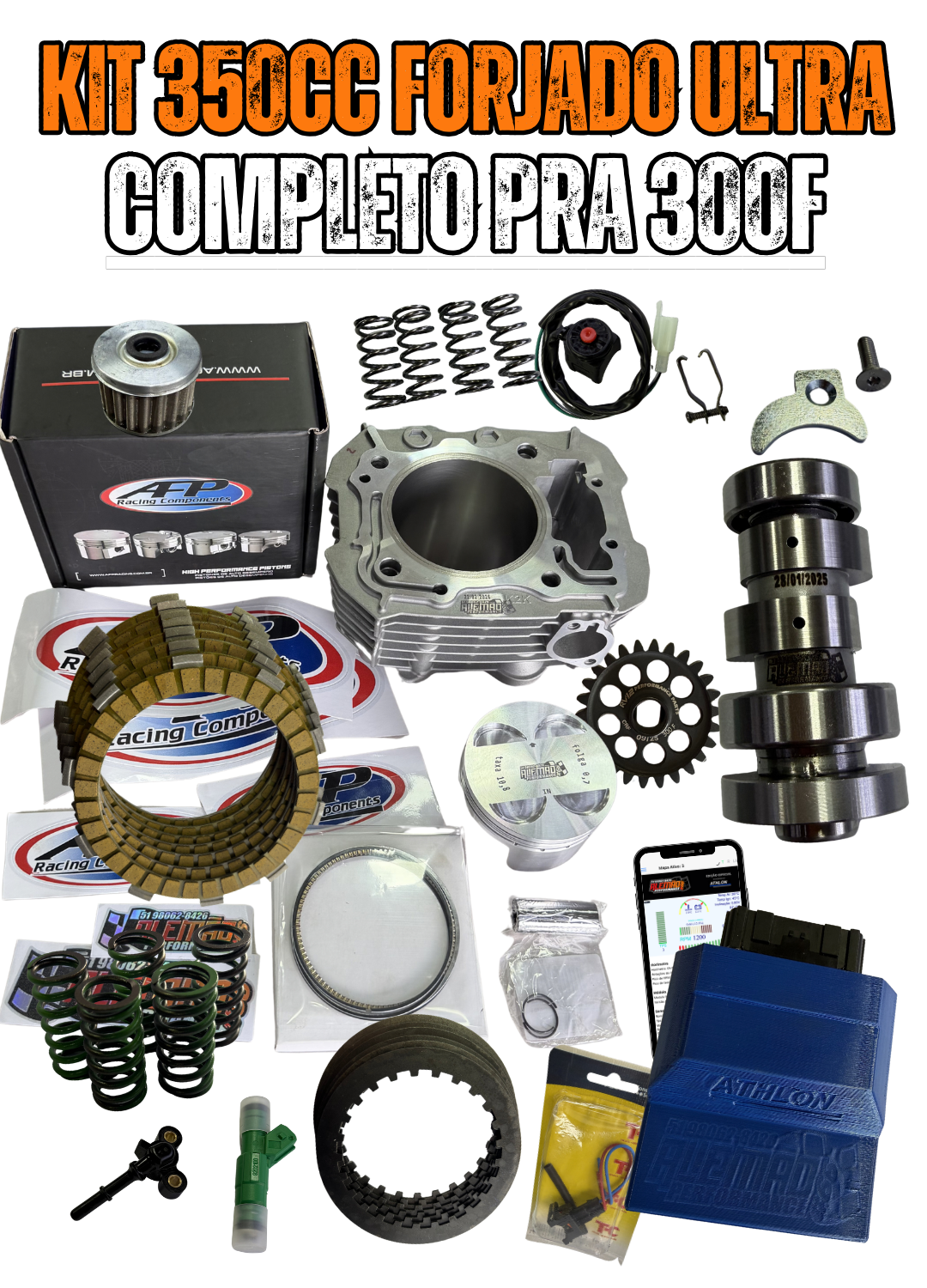 KIT 350CC ULTRA FORJADO COMPLETO PRA 300F (7)