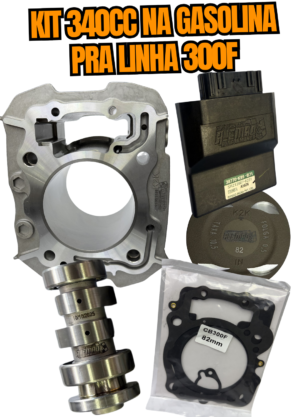 KIT 340CC COM CENTRAL NA GASOLINA - LINHA 300F