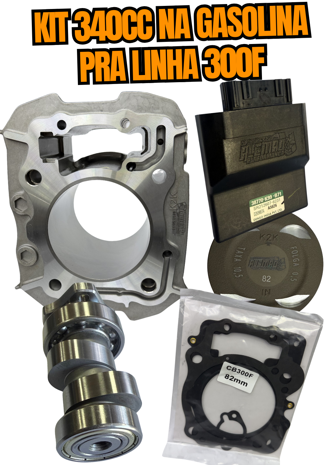KIT 340CC COM CENTRAL NA GASOLINA - LINHA 300F