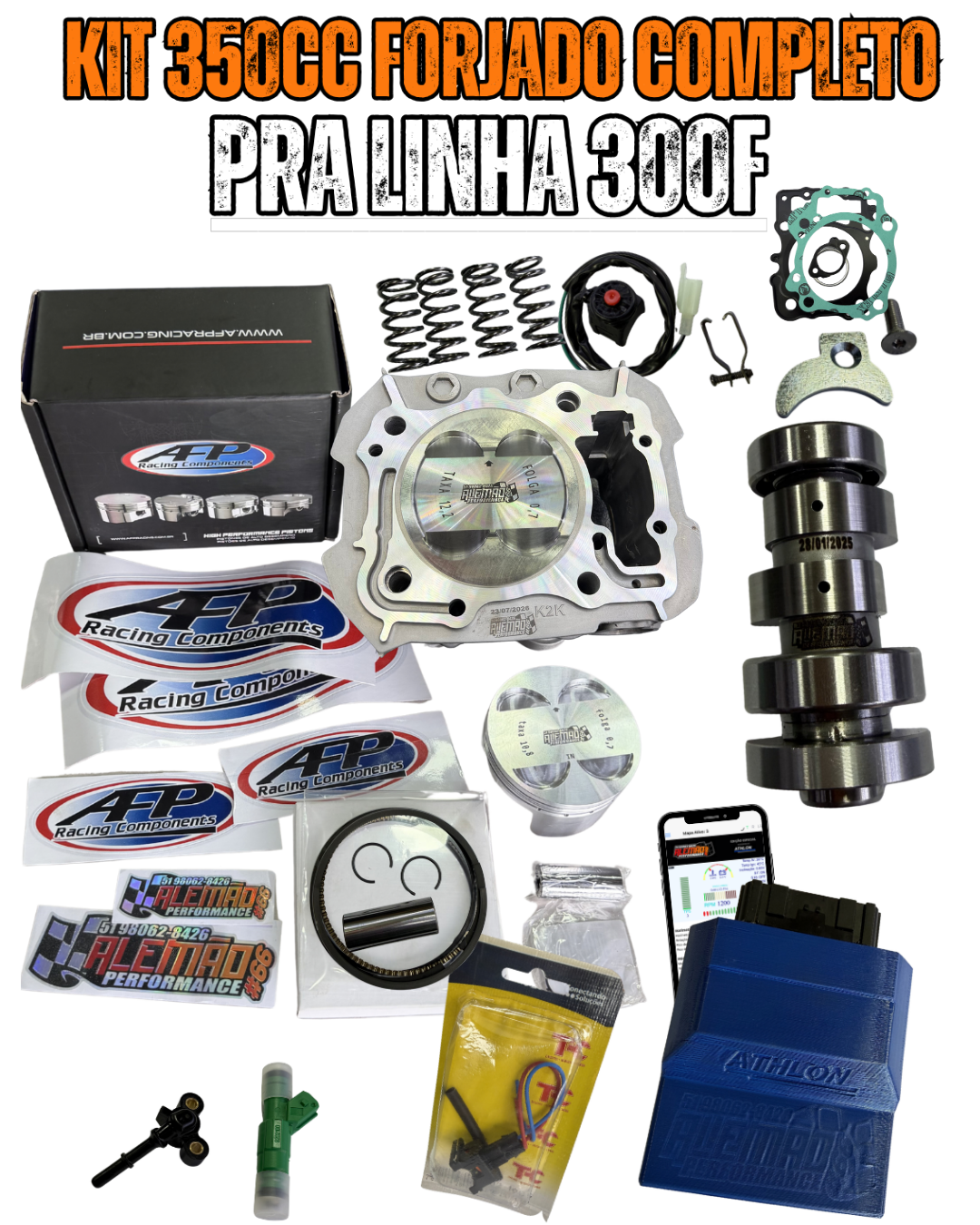 KIT 350CC COMPLETO 84mm FORJADO - LINHA 300F
