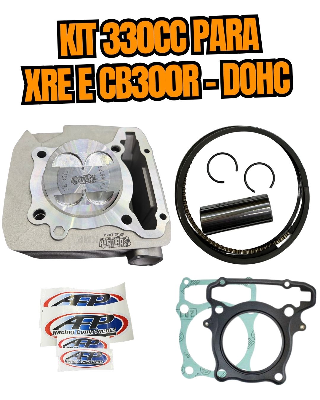 KIT 330CC FORJADO - XRE E CB 300R - DOHC