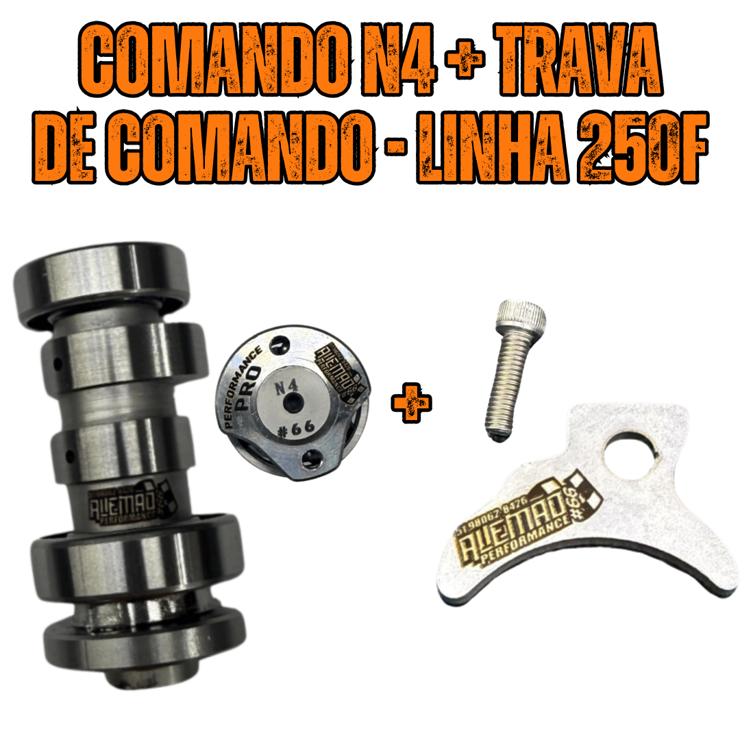 COMBO COMANDO N4 (PERFORMANCE PRÓ) + TRAVA DE COMANDO - 250F