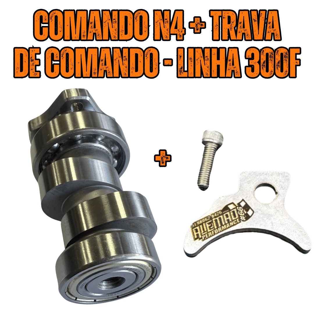 COMBO COMANDO N4 (PERFORMANCE PRÓ) + TRAVA DE COMANDO - LINHA 300F